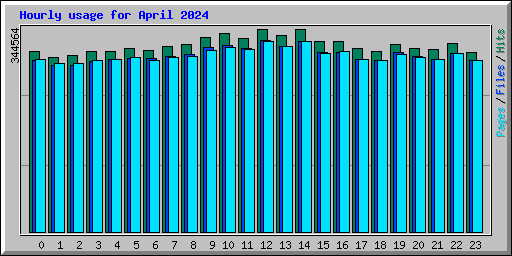 Hourly usage for April 2024