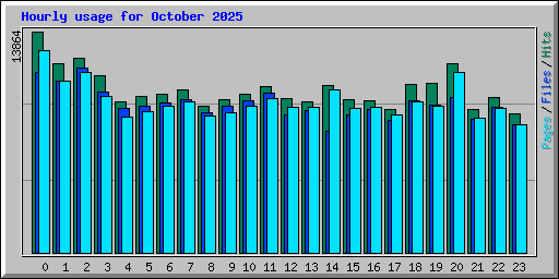 Hourly usage for October 2025