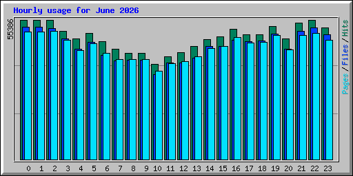 Hourly usage for June 2026